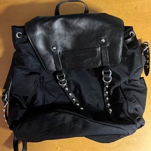 Rebecca Minkoff large nylon and leather backpack